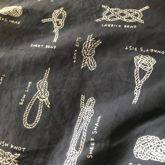 Brooks Brothers Navy Printed Sailor Knot Swim Trunks/Shorts Sz. M Inner Lined - Picture 5 of 7